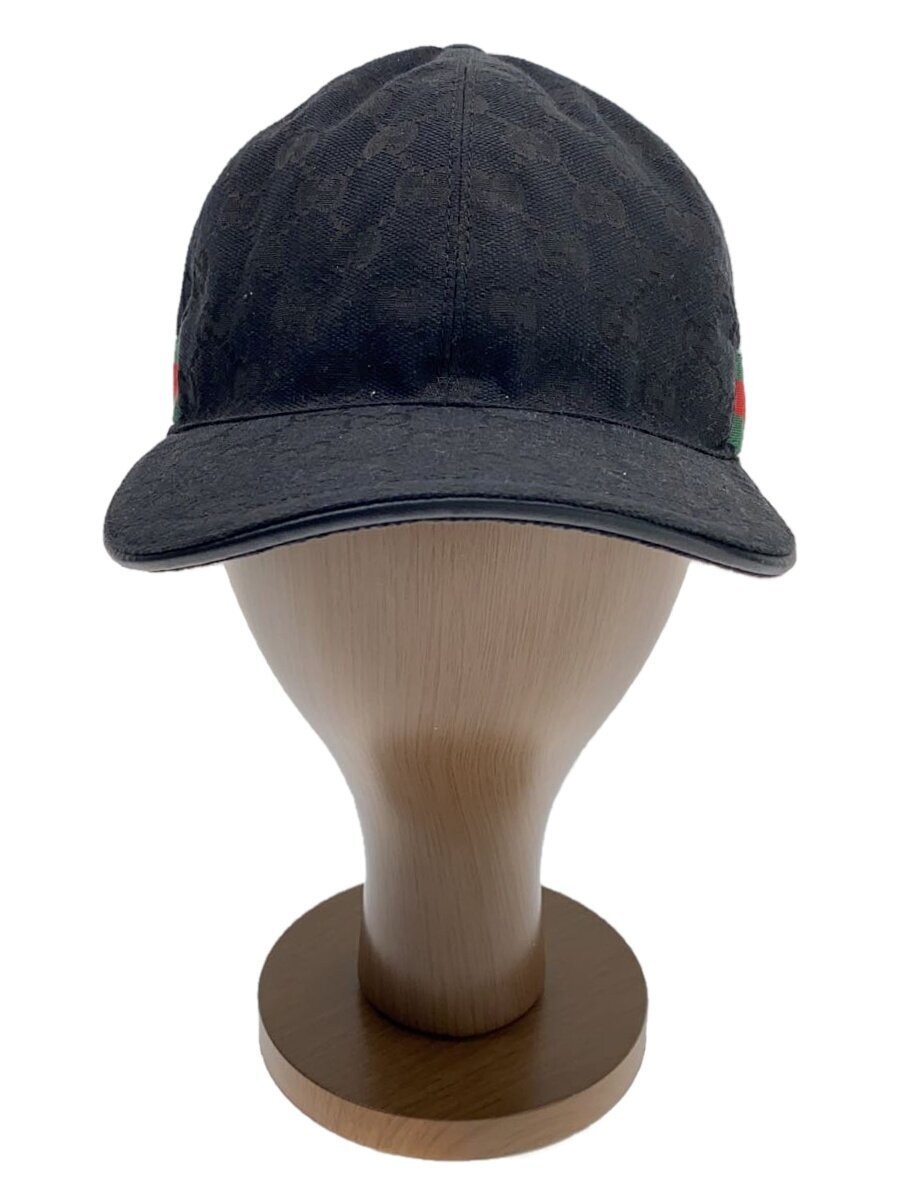 GUCCI Cap M Polyester Black Allover Pattern Men s… - image 1