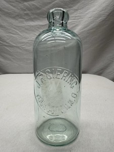 Antique Quart Hutchinson Bottle "JF Giering" - Youngstown, Ohio