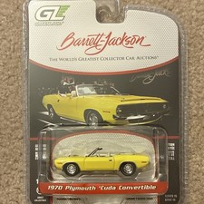 Greenlight 1:64 1970 Plymouth 'Cuda Convertible Yellow Diecast LE