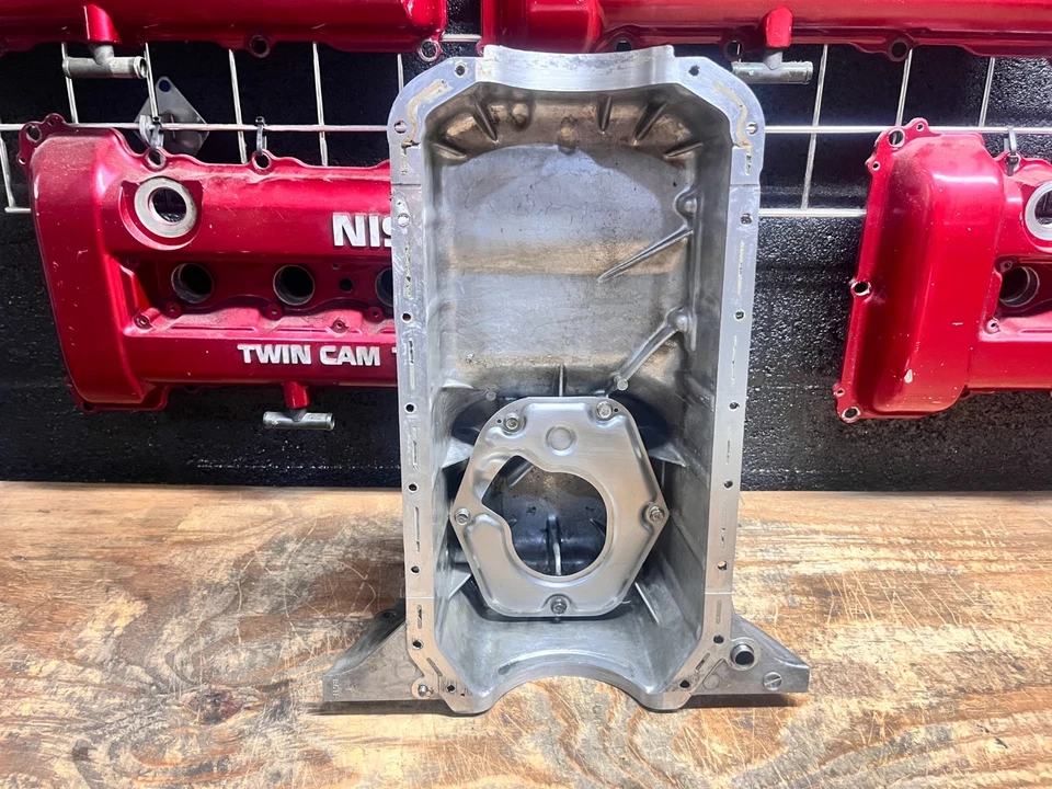 1994-2005 Mazda Miata MX-5 NB 1.8 Engine Motor Aluminum Oil Pan Assembly - Image 2 of 4