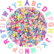 700Pcs Large Alphabet Letter Beads 9x12mm Colorful Acrylic Beads DIY Jewelry Cra