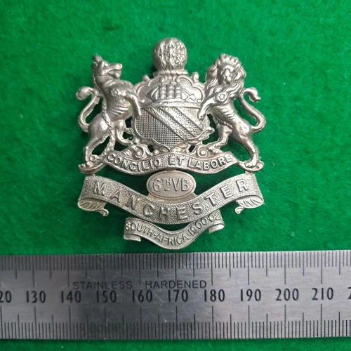 WW1 Manchester Regiment 6th Volunteer Battalion Cap Badge - British Army