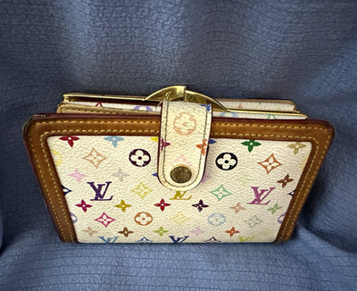 Louis Vuitton Damen Geldbörse Multicolor/ Murakami Monogram Canvas Kisslock