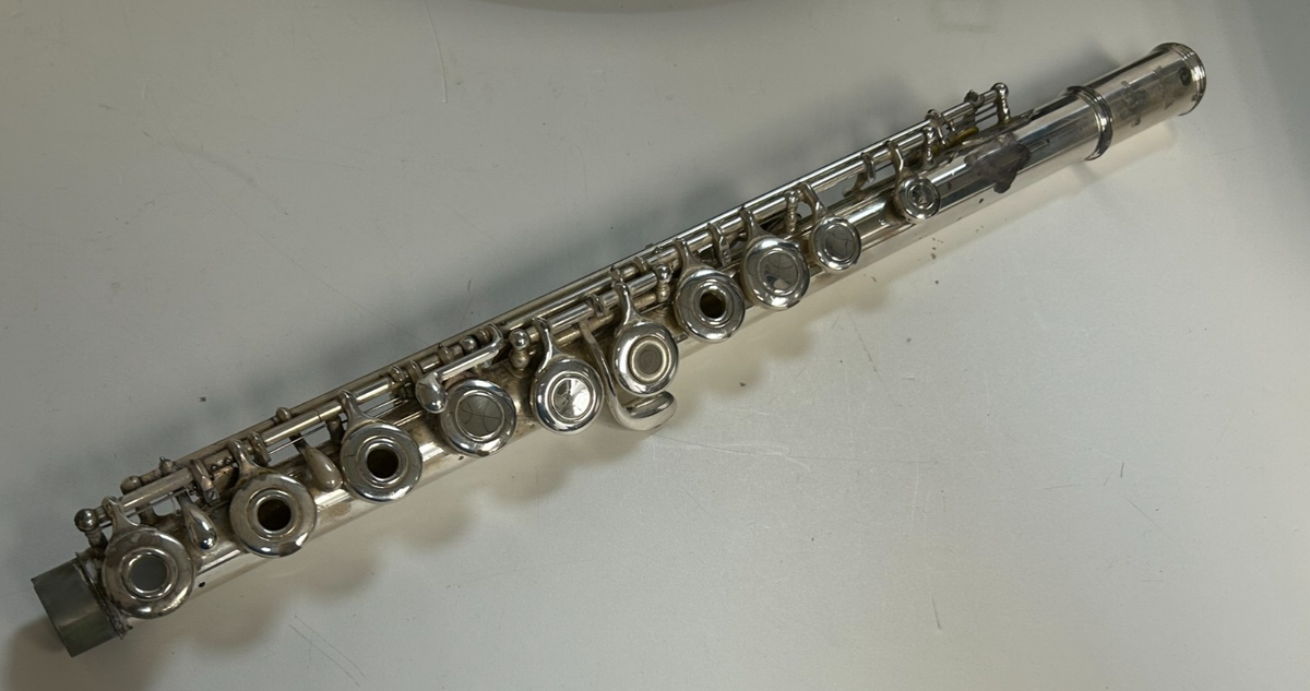 MA6) Yamaha YFL 361 Intermediate Open Hole Flute Japan Solid