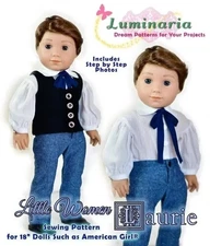 American Girl 18 Inch Doll Clothes Pattern Dress Little Women Civil War Boy