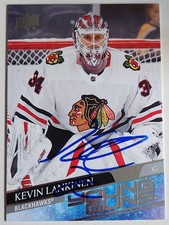 Kevin Lankinen Signed 2020-21 UD Young Guns Rookie Card #491 Autographed RC