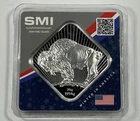 25 Gram Sunshine America250 Buffalo Square Silver Bar (New, In Card)