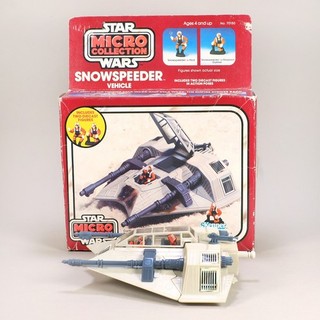 1982 Kenner Star Wars Snowspeeder Vehicle with Figures & Decals Micro Collection
