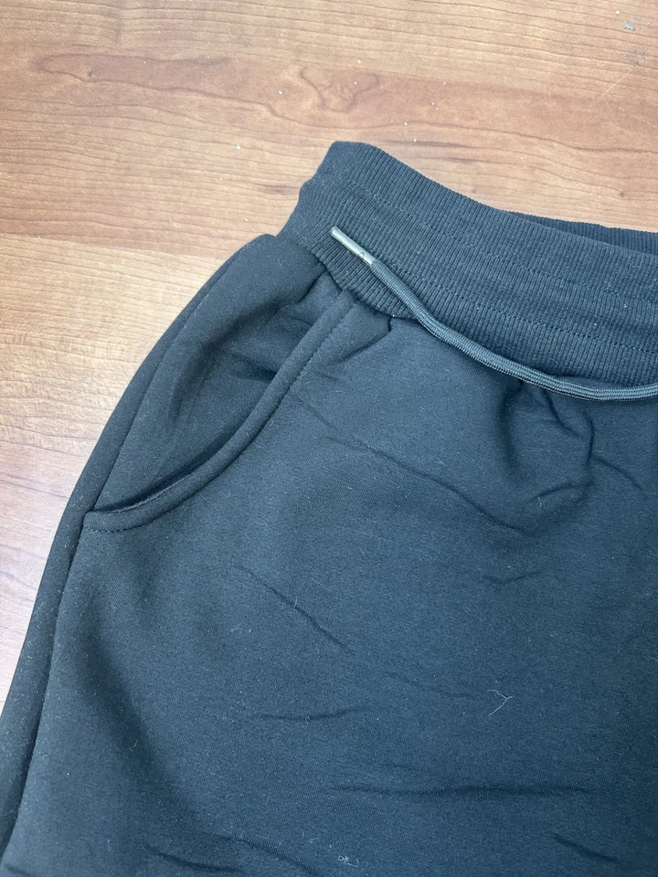 男式冬季抓绒衬里裤子全新无标签黑色 M 码在亚马逊上购买 — 第 2/4 张图片