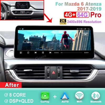 12.3 inch 2K Screen Android Car Radio For Mazda 6 Atenza 2017-2019