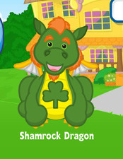 Webkinz Shamrock Dragon Virtual PET Adoption Code Only Messaged