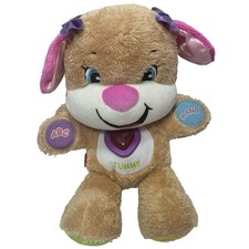 Fisher Price ABC Baby Plush Bear: Interactive Learning Talking Tummy Musical Toy