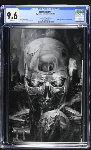 Terminator #1-Dan Quintana B&W NYCC Virgin Variant Limited to 500 copies CGC 9.6