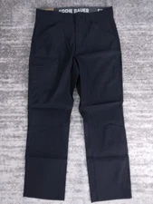 $70 Eddie Bauer Men's Pants 32  Black Rainier Tech Stretch 32x30