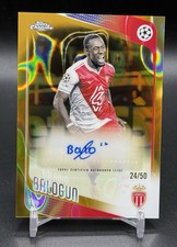 Folarin Balogun Topps Chrome UCC 2025-2026 SP Gold Lava Auto #/50 USA USMNT