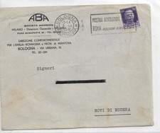 Busta viaggiata nel 1933 da Bologna a Novi di Modena 