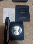 1997 P Silver American Eagle One Proof Dollar Coin with Box and COA  USA