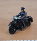 VINTAGE, DINKY TOYS POLICE PATROL MOTORCYCLE #37B  MADE IN ENGLAND MECCANO