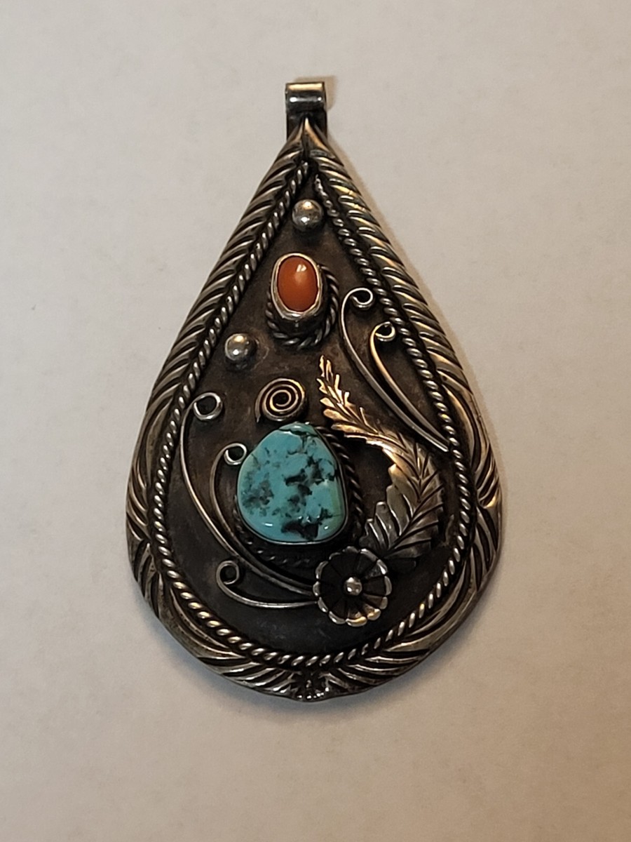Dorothy Secatero Sterling Silver Hand Made Navajo Turquoise
