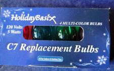 Lot of 2 C-7 1/2 Replacement Bulbs Holiday Indoor Outdoor Bulbs