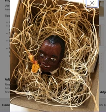 New Dresden Paper Black Guy w Pipe Christmas Ornament Tree Decoration