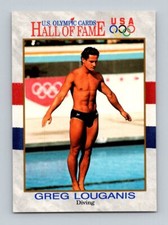 1991 Impel U.S. Olympic Hall of Fame Greg Louganis USA #50 USA Multisport