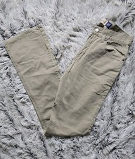 Vintage 90's Ladies GAP Boot-Cut Long Khaki Pant Slim Button-front SZ 1