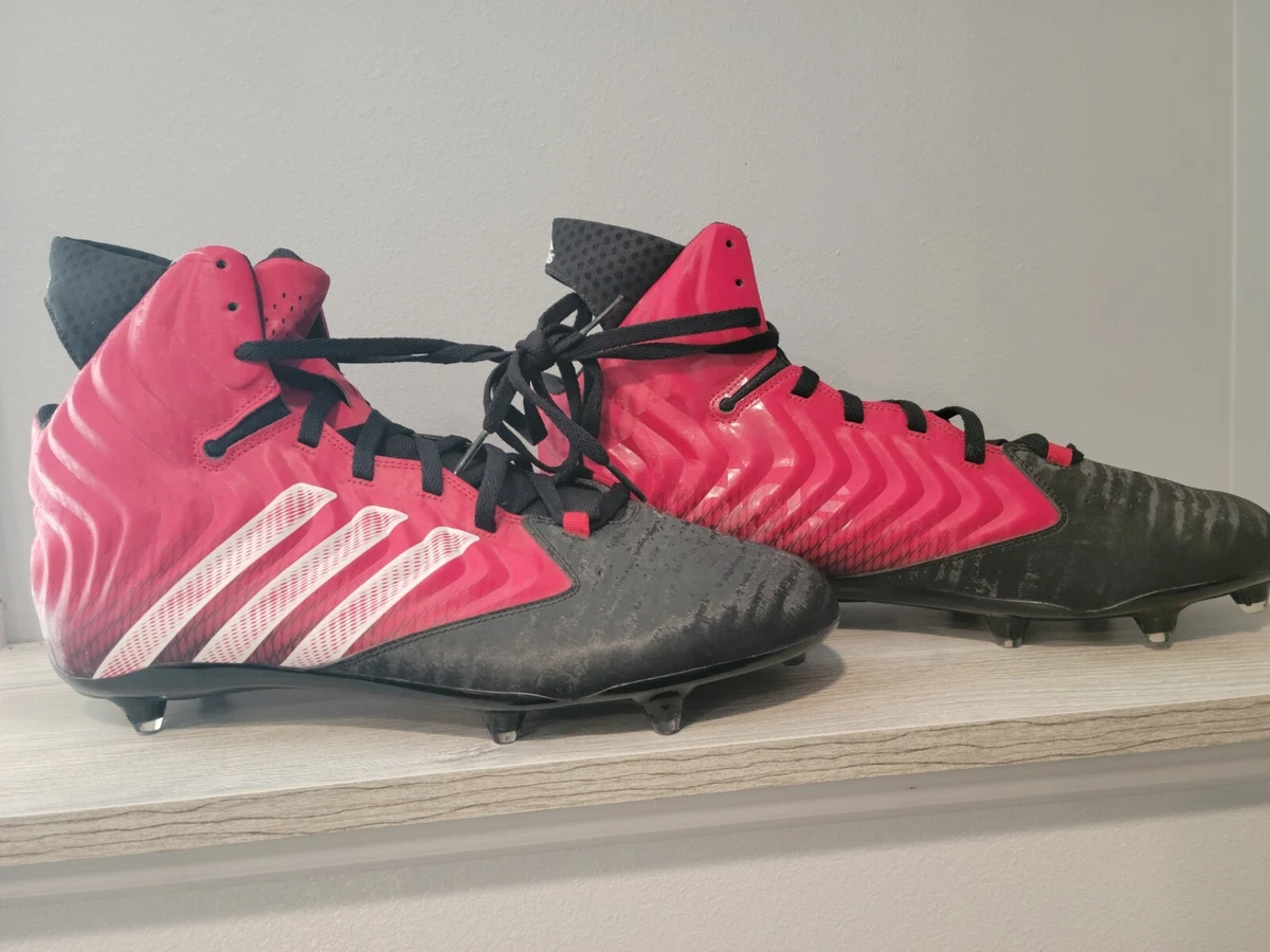 Size 16 ADIDAS FILTHY QUICK ULTRA LIGHT FOOTBALL CLEATS RED BLACK