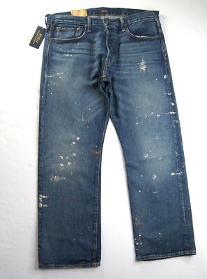 POLO RALPH LAUREN Men's Classic Fit Straight Leg Paint Splatter