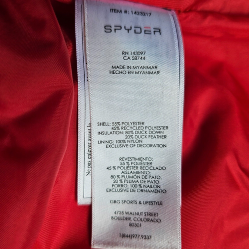 Spyder XL Herren Entendaunen gefütterte Skijacke Mantel Pulverrock Winter Snowboard - Bild 7 von 13