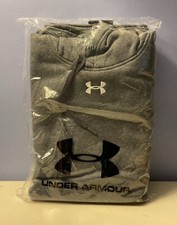NEW Under Armour Hustle Fleece Hoody Sweatshirt Mens Size XXL 2XL Gray Pullover