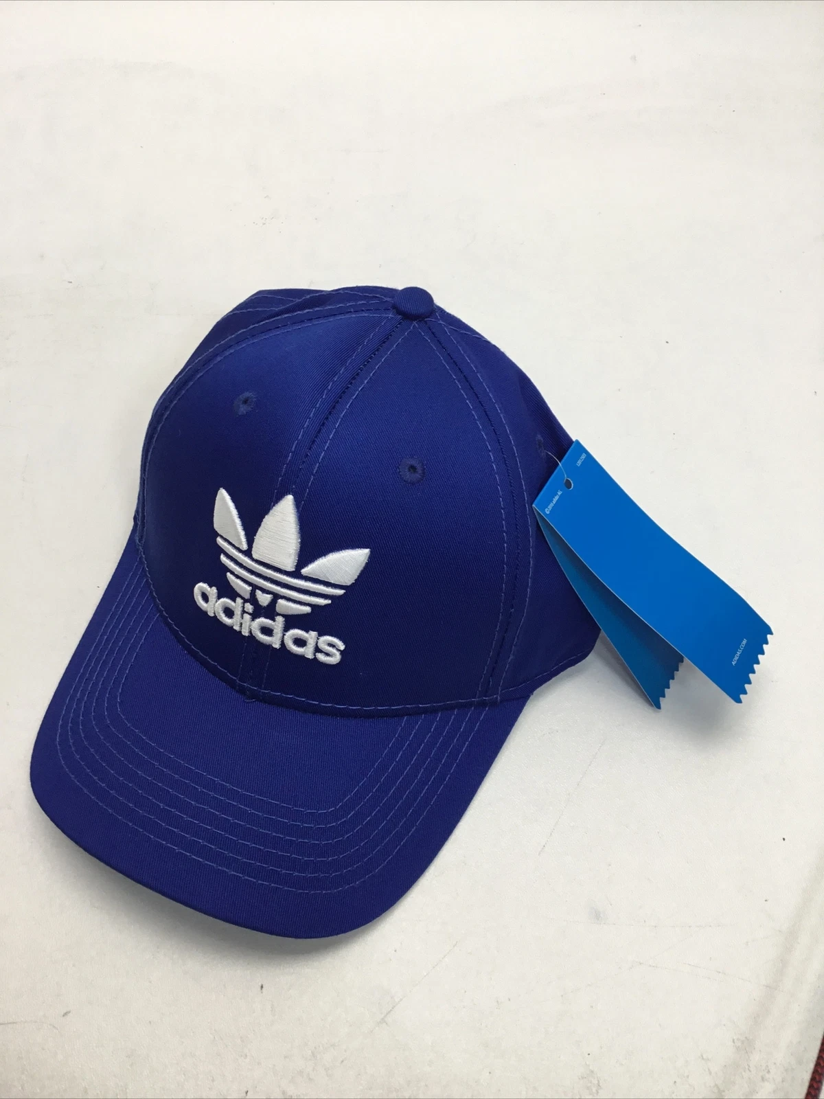 Adidas Cotton Baseball Cap, Blue/White, O/S.
