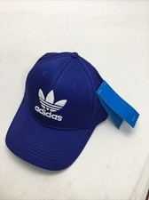 Adidas Cotton Baseball Cap, Blue/White, O/S.