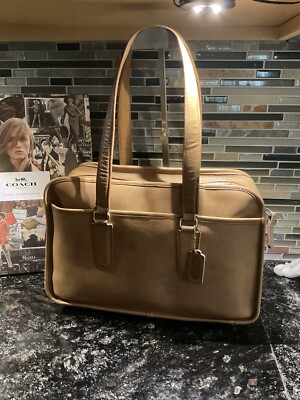 Coach Vintage Flight Bag Weekender Briefcase Glovetanned Leather