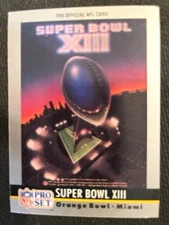 NFL - 1990 Pro Set Football Super Bowl XIII - Steelers vs Cowboys