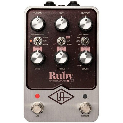 New Universal Audio UAFX Ruby '63 Top Boost Amplifier Overdrive 4530027172214