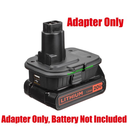 Adapter for Black+Decker 20V (Not 18V) Battery to Power for DeWalt 18V NiCD Tool - Picture 4 of 8
