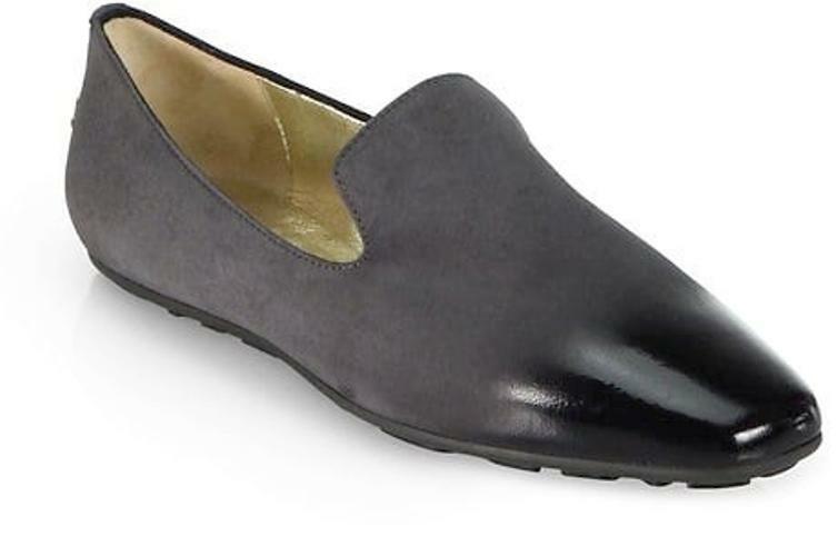 PANTOFOLA D’ORO Pantofole da fumo Jimmy Choo RUOTA in pelle scamosciata degradate brevettate 35 5 I LOVE SCARPE