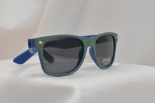 Kids Sunglasses Childrens Green  Blue w/ Dark Black Lenses UV Protection Bag