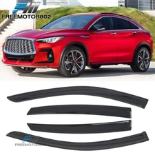 Fits 22-25 Infiniti QX55 4PCS Window Visors Sun Guard Rain Deflectors Vent Shade
