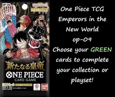 GREEN C/U/R One Piece Japanese Emperors in the New World OP9 US Seller