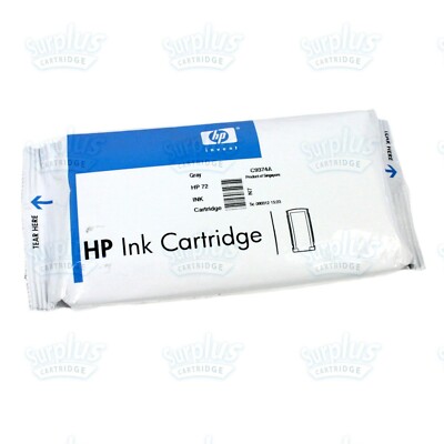 Genuine HP 72 Gray Ink C9374A T790  T610 T2300 T1120 T1200 T1300  (130ML)