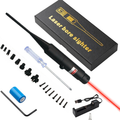 #ad .177 to 50 12GA Caliber Green Red Laser Bore Sighter Sight for Rifles Handgun $16.95