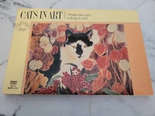Cats in Art postcard book - 30 full-color cards - post cards