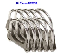 10 Pieces 2.5" I.D. Universal heavy duty Exhaust Hanger 2 1/2 SS U Bolt Clamp