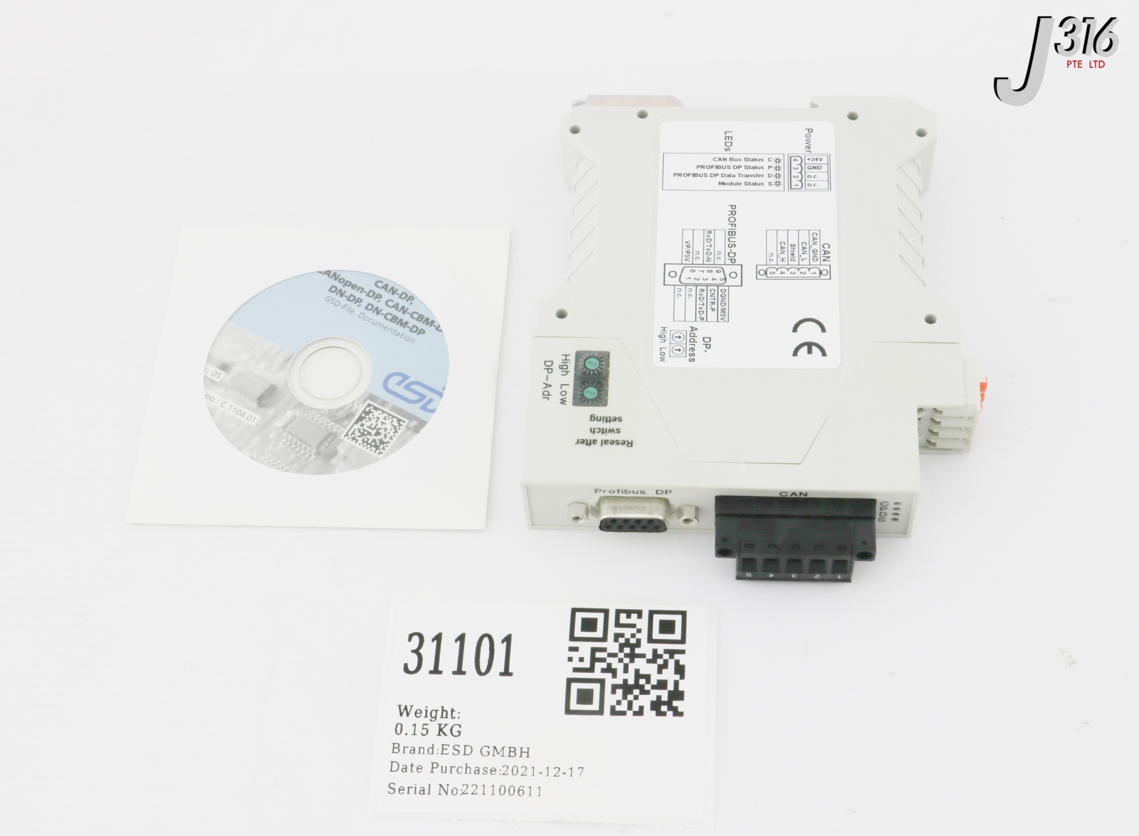 31101 ESD CANOPEN-DP GATEWAY (NEW) C.2908.02 | eBay