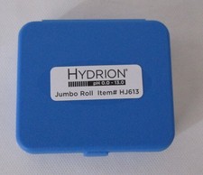 HYDRION Micro Essential pH and Sanitizer Test Papers Jumbo Roll Blue Case (New)