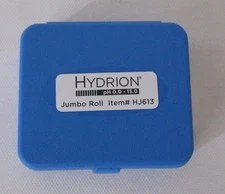HYDRION Micro Essential pH and Sanitizer Test Papers Jumbo Roll Blue Case (New)
