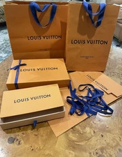 Louis Vuitton Empty Box Shopping Bag Ribbon
