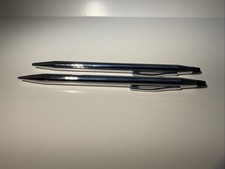 Vintage Cross Century Chrome 3501 Mechanical Pencil Pen Set Engraved